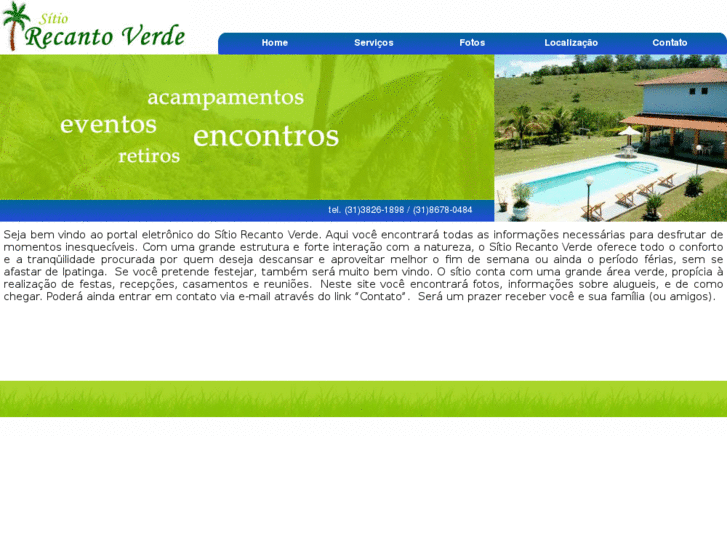 www.sitiorecantoverde.com