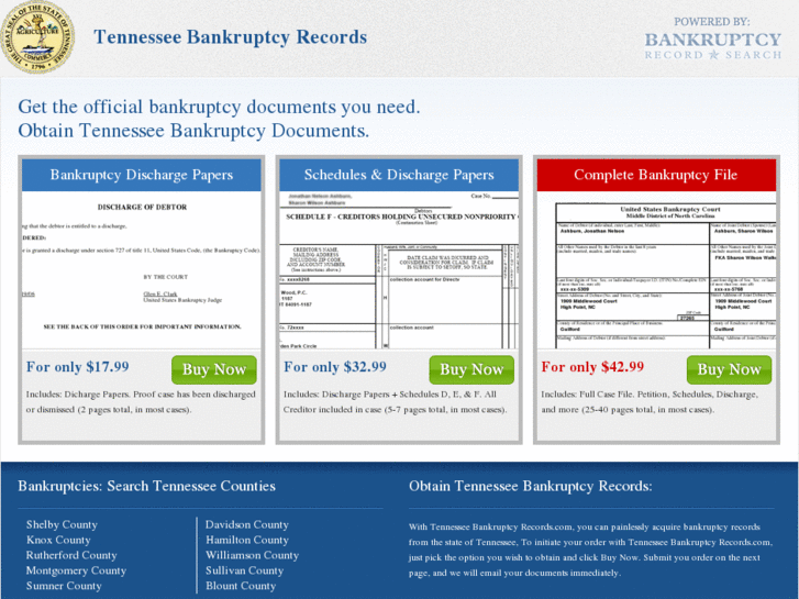 www.tennesseebankruptcyrecords.com