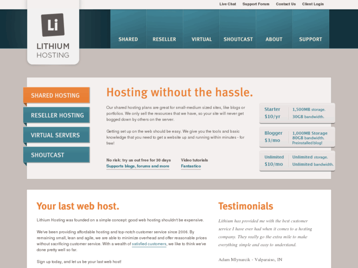 www.lithiumhosting.org
