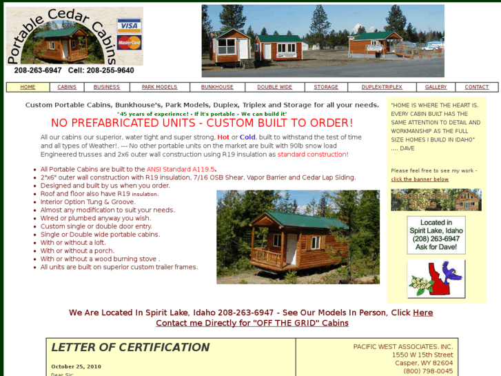 www.portablecedarcabins.com