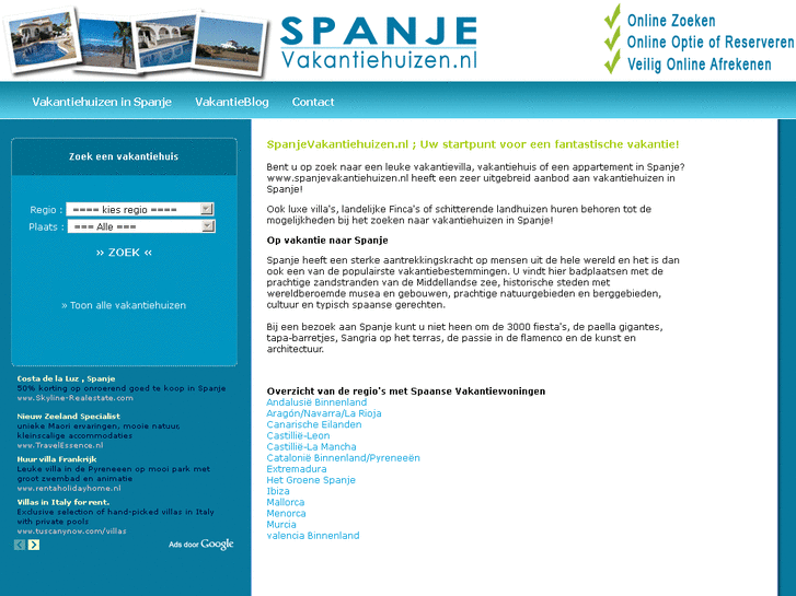 www.spanjevakantiehuizen.nl