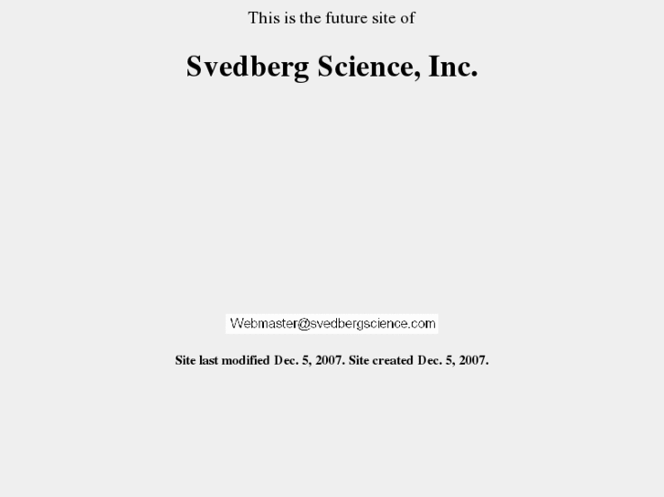 www.svedbergscience.com