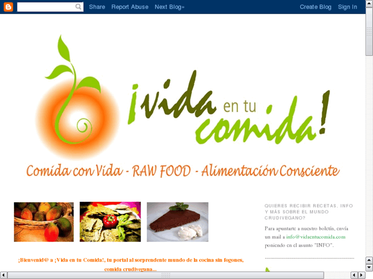 www.vidaentucomida.es