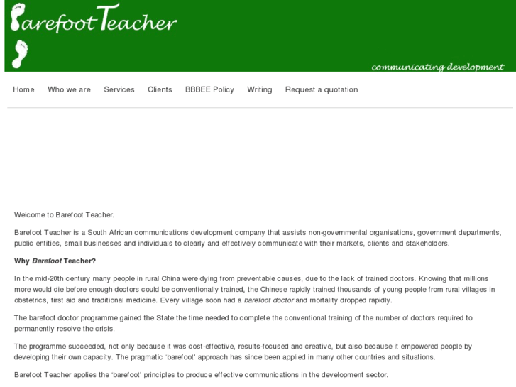 www.barefootteacher.co.za