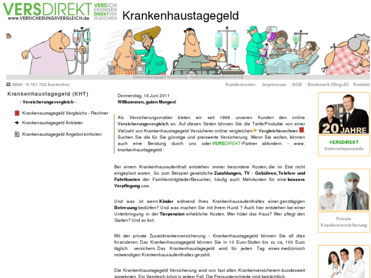 www.krankenhaustagegeld.org