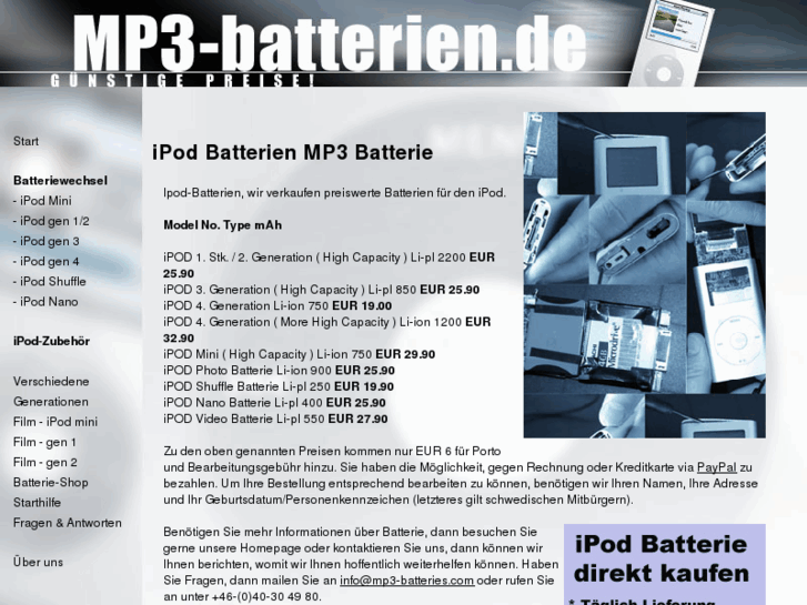 www.mp3-batterien.de