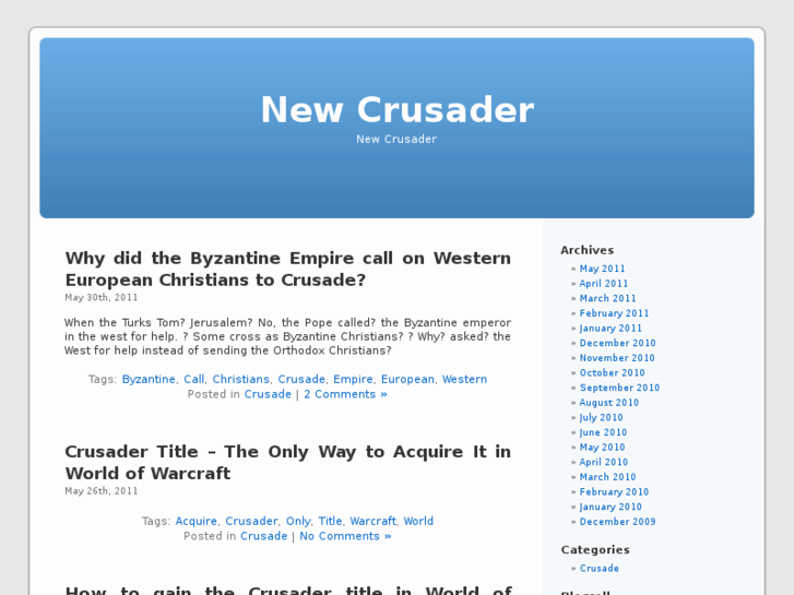 www.newcrusader.com