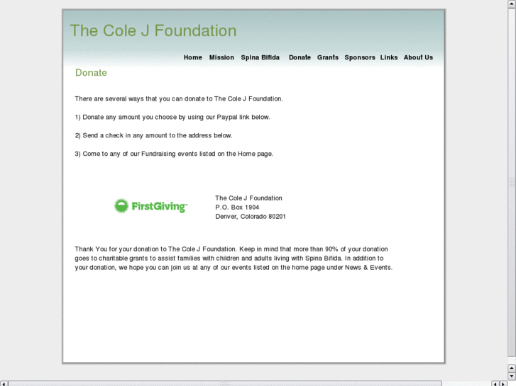 www.thecolejfoundation.org