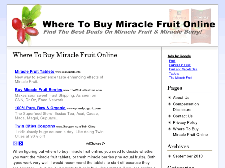 www.wheretobuymiraclefruitonline.com