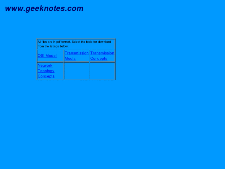 www.geeknotes.com