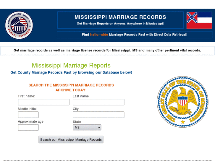 www.mississippimarriagerecords.org