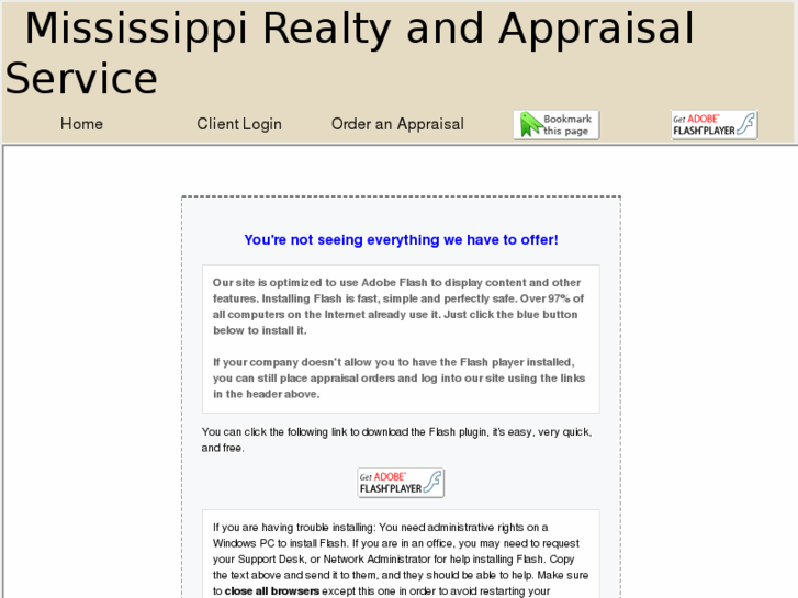 www.msrealtyappraisalservice.com