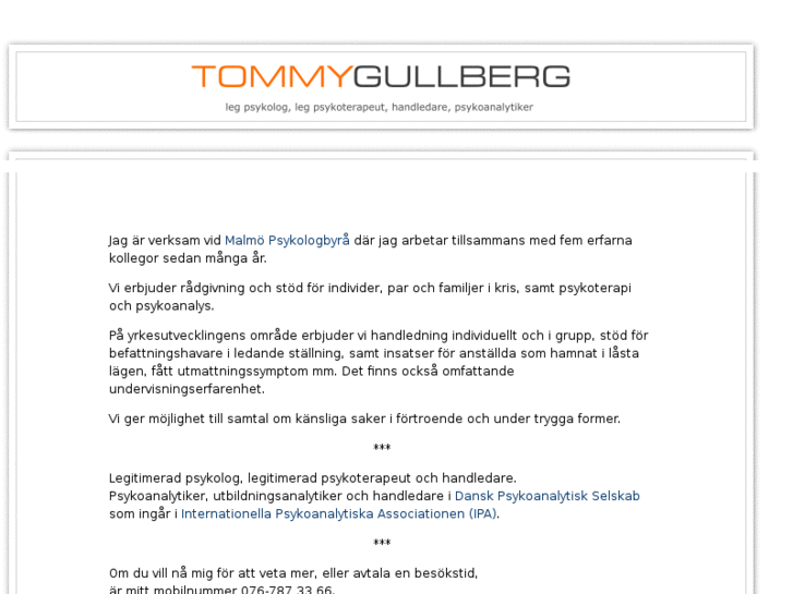 www.tommygullberg.se