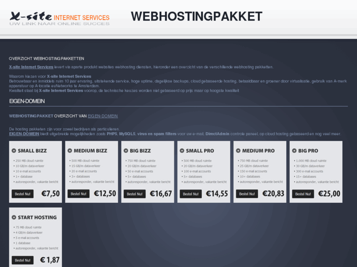 www.webhostingpakket.nl