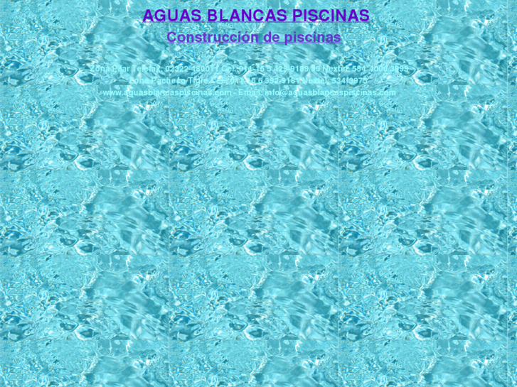 www.aguasblancaspiscinas.com