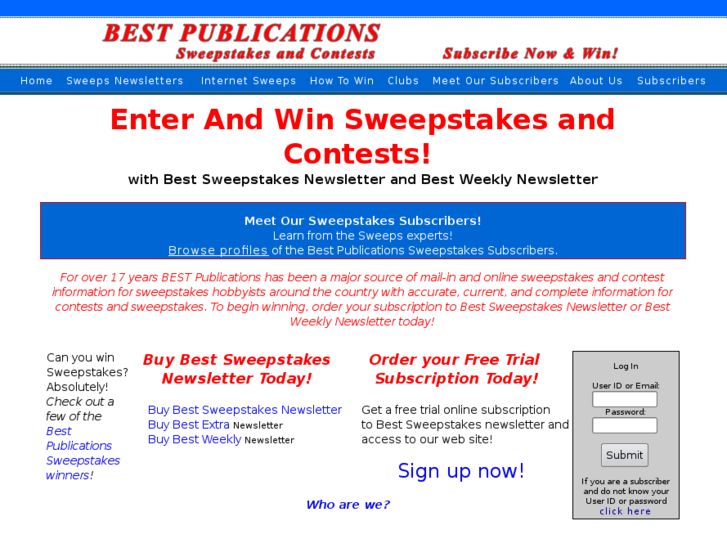 www.bestsweepstakes.com