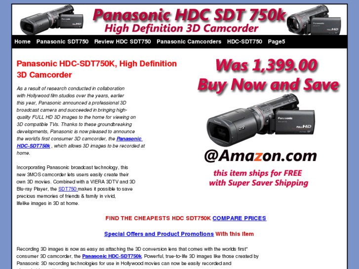 www.panasonichdcsdt750.com