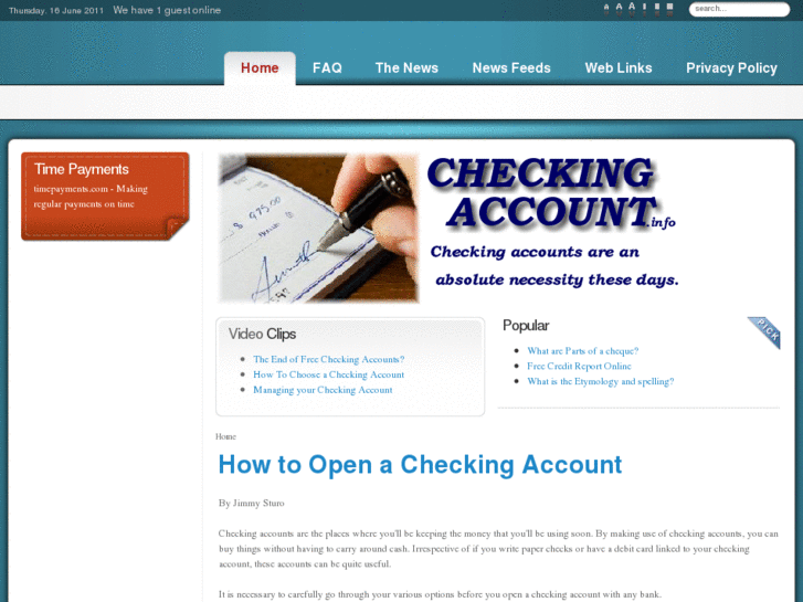 www.checking-account.info