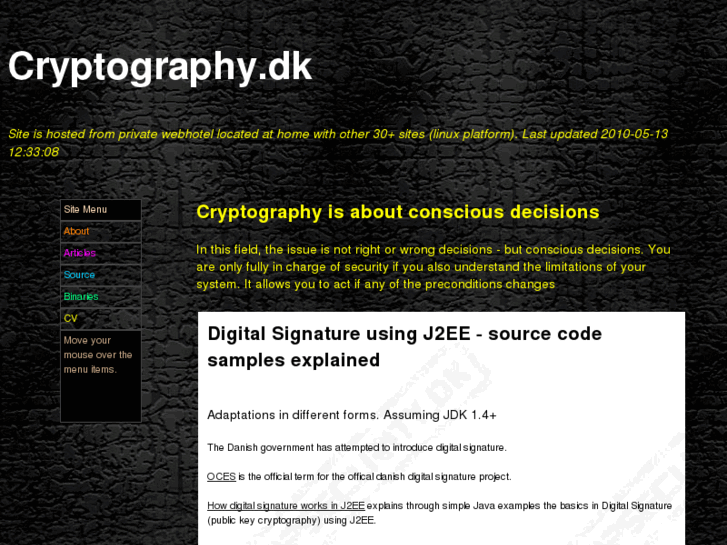 www.cryptography.dk