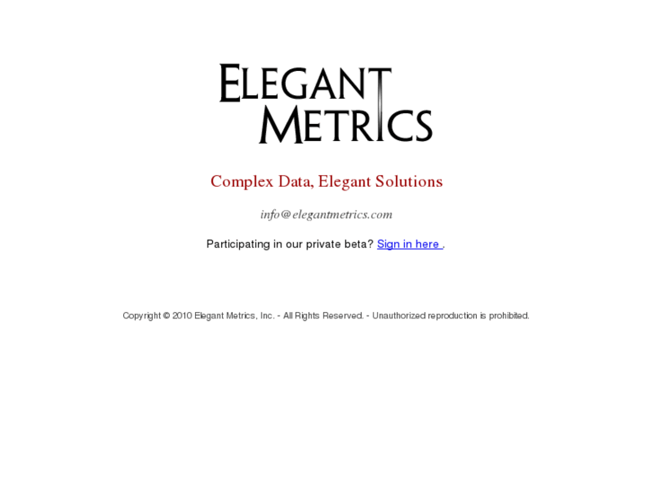 www.elegantmetrics.com