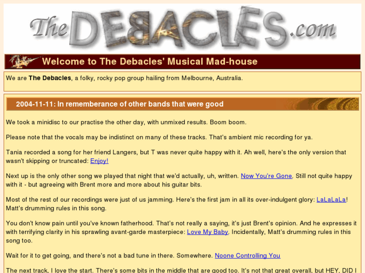 www.thedebacles.com