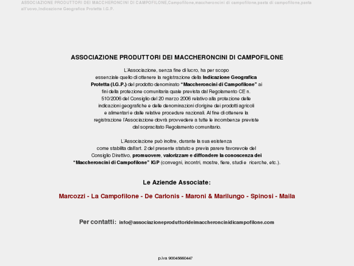 www.associazioneproduttorideimaccheroncinidicampofilone.com