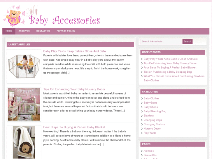 www.mybabyaccessories.com