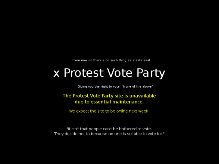 www.protestvoteparty.org