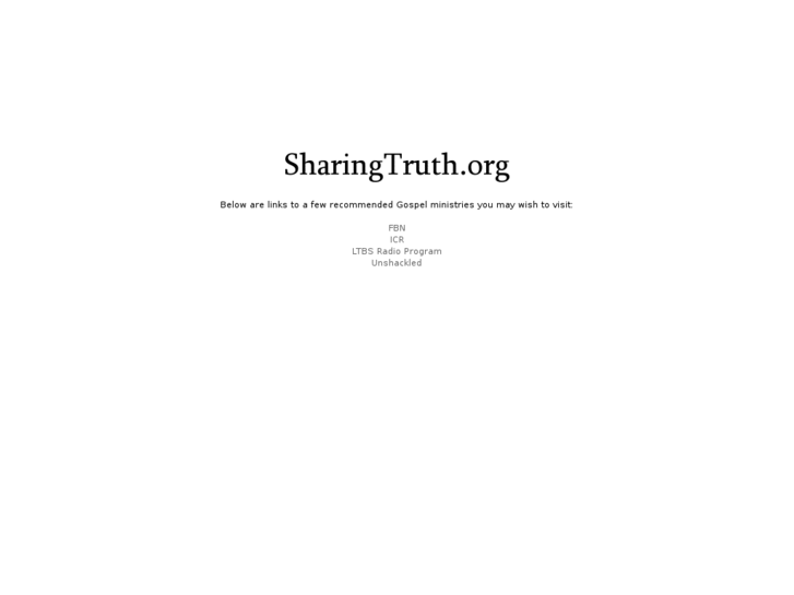 www.sharingtruth.org