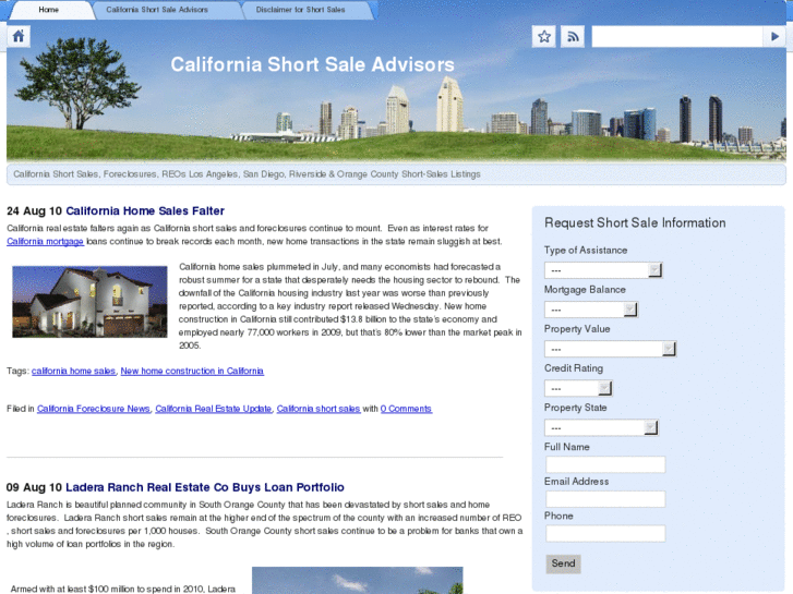 www.californiashortsaleadvisors.com