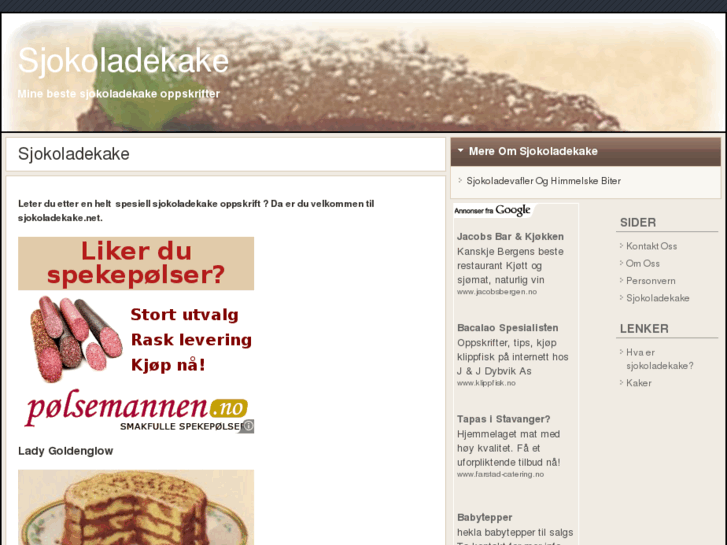 www.sjokoladekake.net