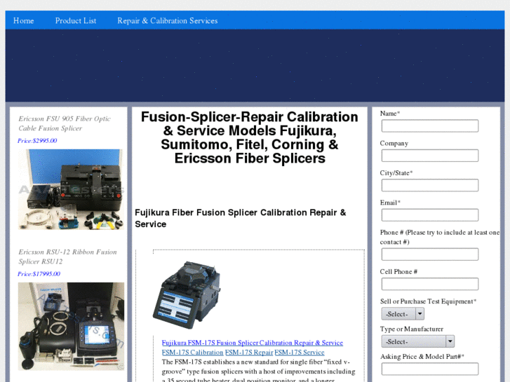 www.fusion-splicer-repairs.com