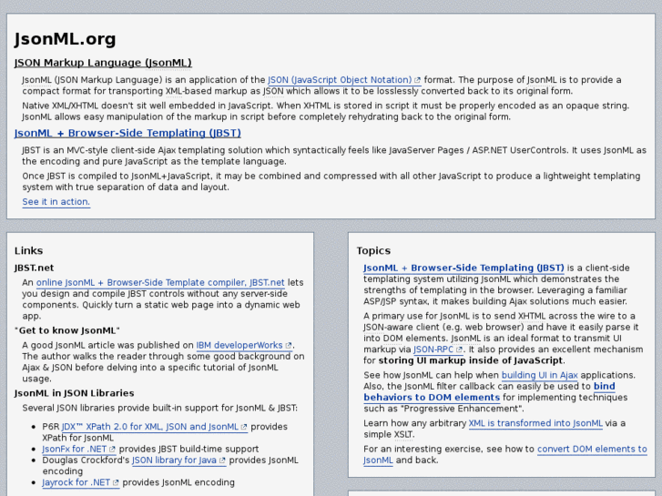 www.jsonml.net