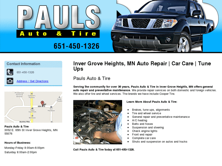 www.paulsautorepairandtiremn.com