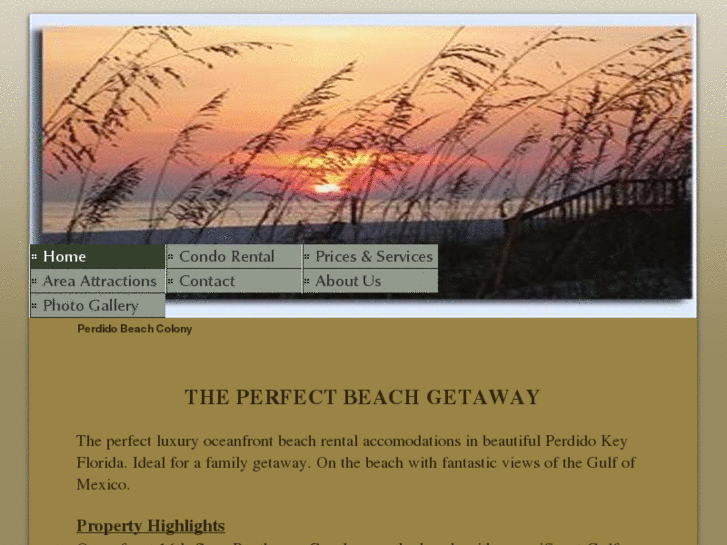 www.perdidobeachcolony.com