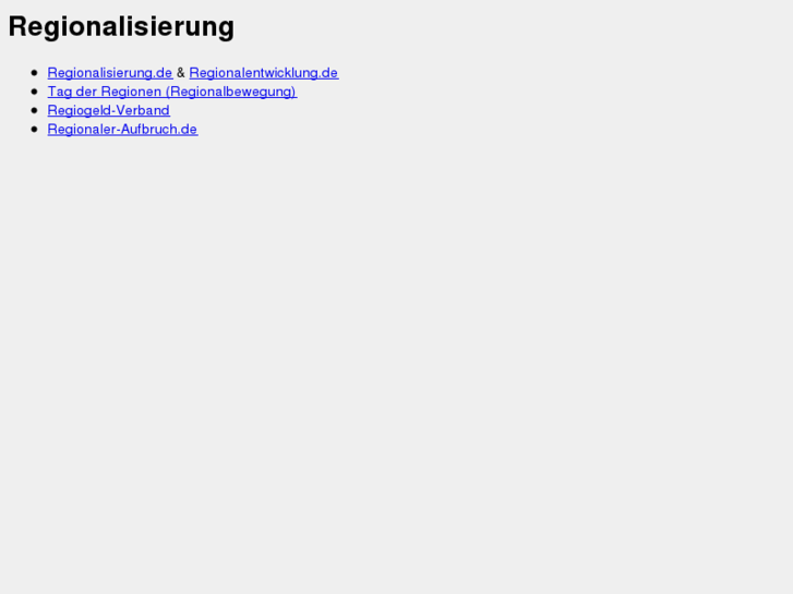 www.regionalisierung.com