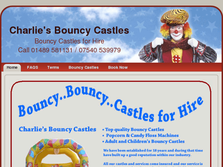 www.charliesbouncycastles.com