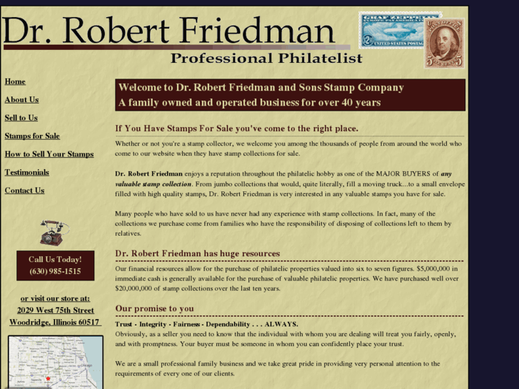 www.drbobfriedmanstamps.com