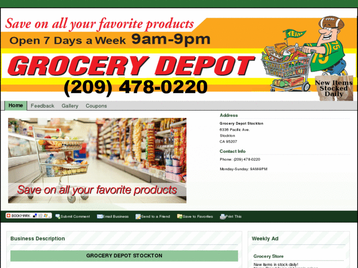 www.grocerydepotstockton.com