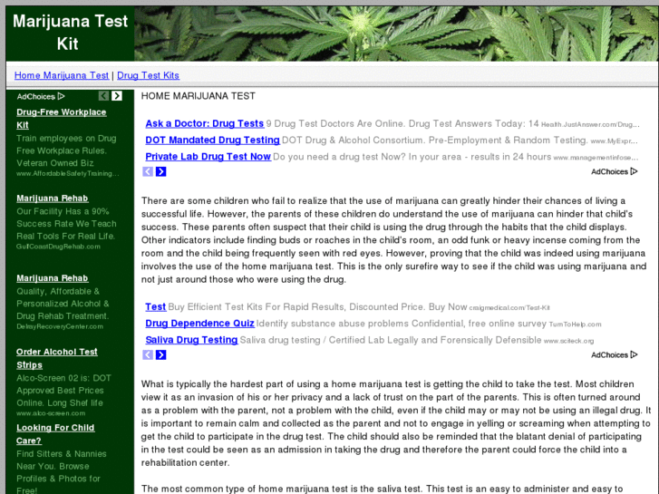 www.homemarijuanatest.com