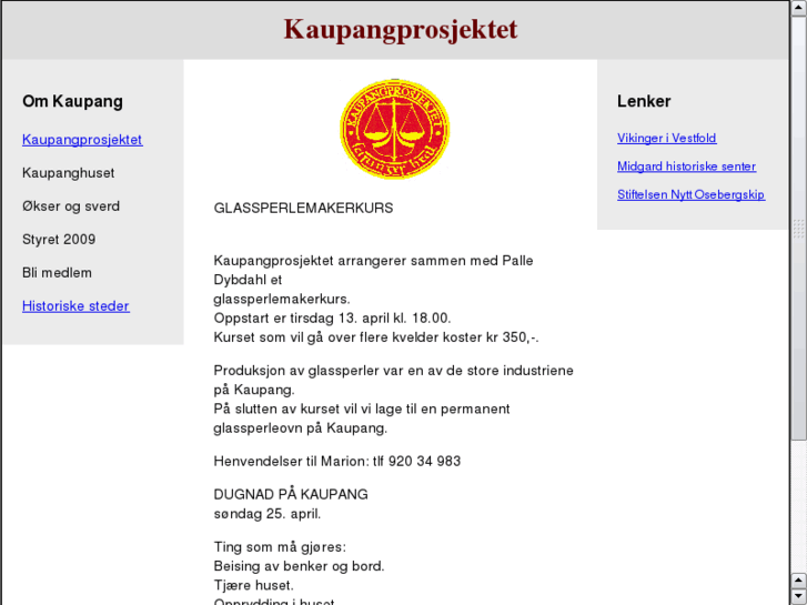 www.kaupangprosjektet.no