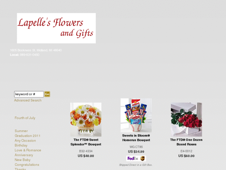 www.lapellesflowers.com