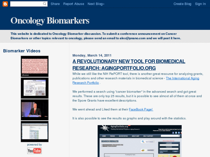 www.oncobiomarkers.com