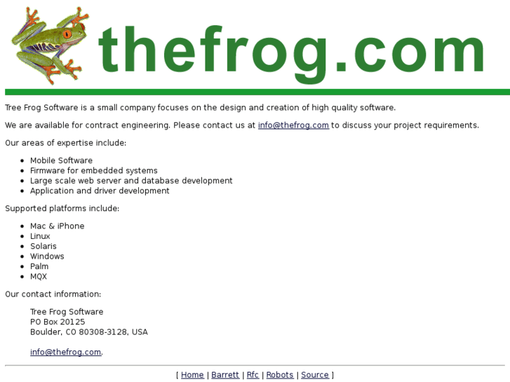 www.treefrogsoftware.com