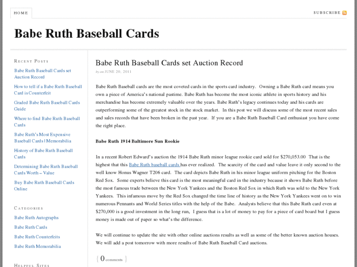 www.baberuthbaseballcardsonline.com