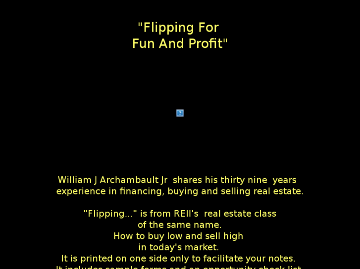 www.flippingforfunandprofit.info