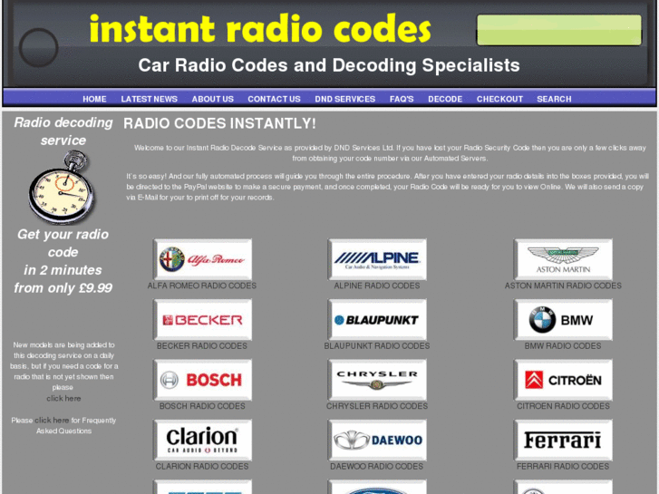 www.instant-radio-codes.com