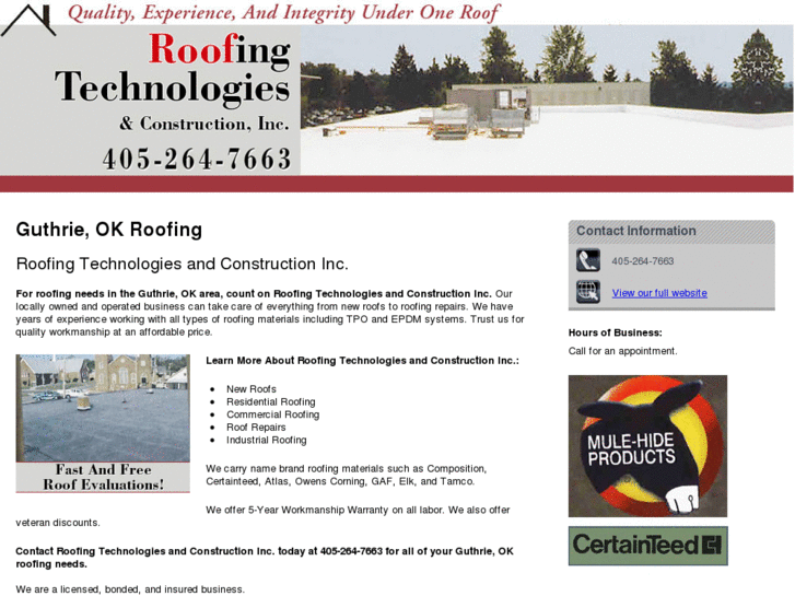 www.roofingtechnologiesandconst.com