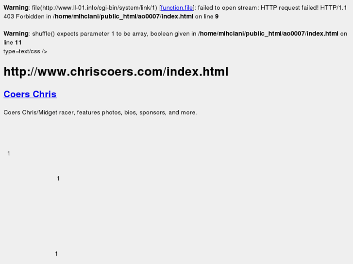 www.chriscoers.com