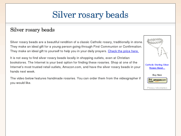 www.silverrosarybeads.net